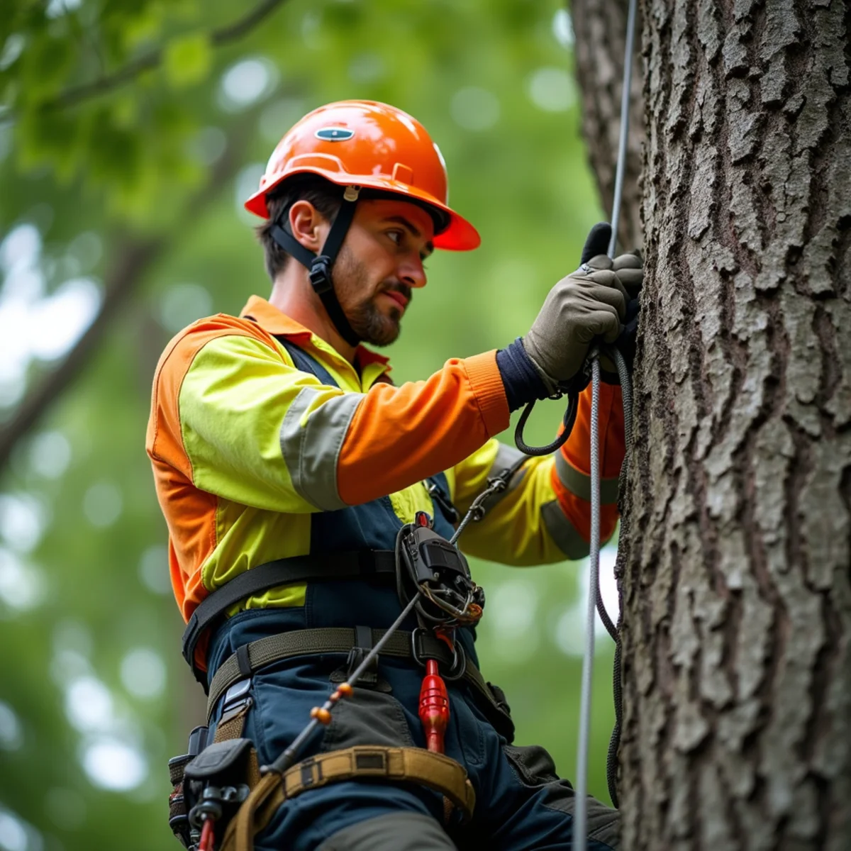 Certified arborist performing commercial arborist services in Kansas City MO