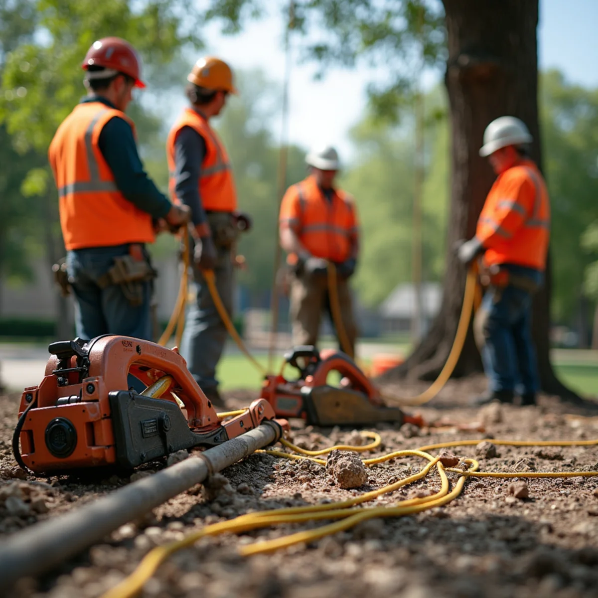 Professional rigging equipment and precision tools for oak wilt treatment & removal in Kansas City