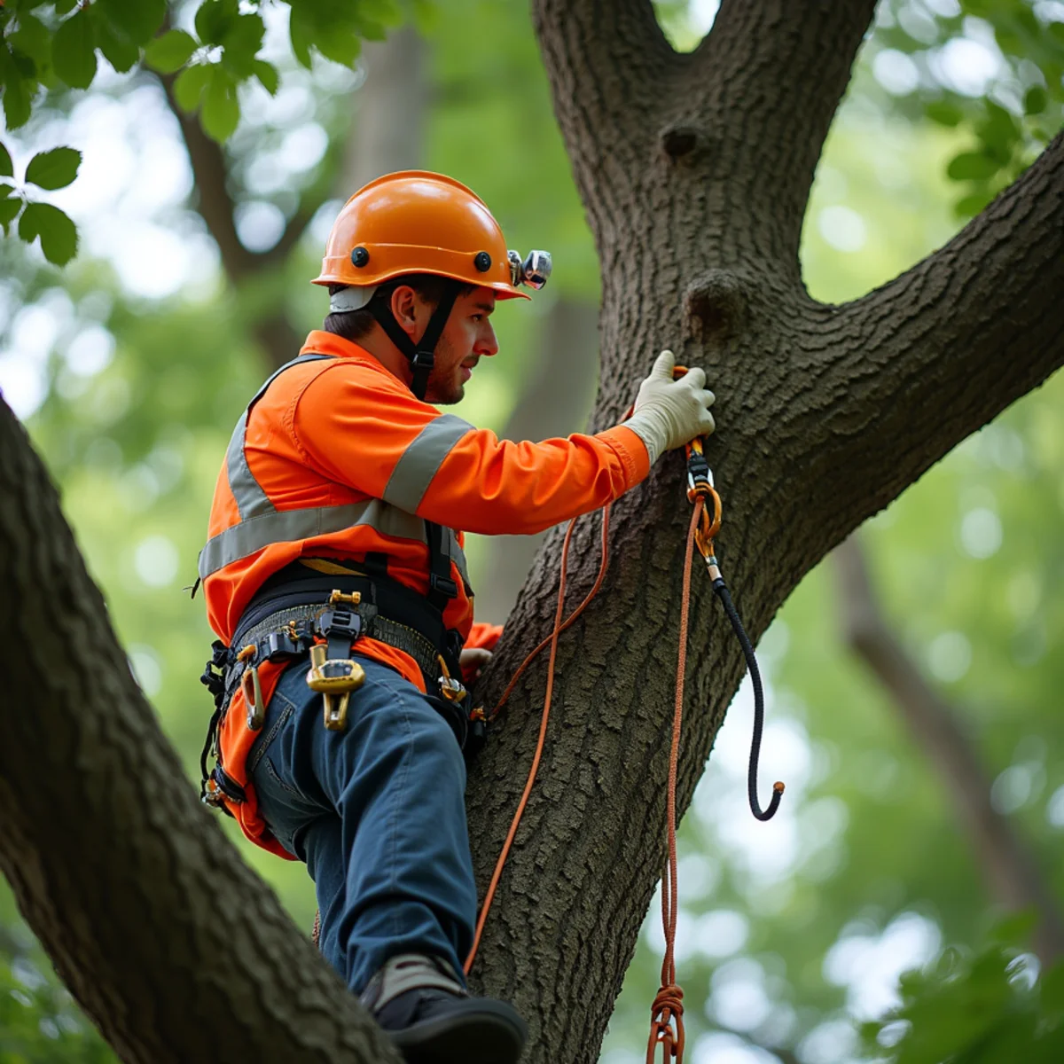 Certified arborist performing pest & disease diagnosis in Kansas City MO