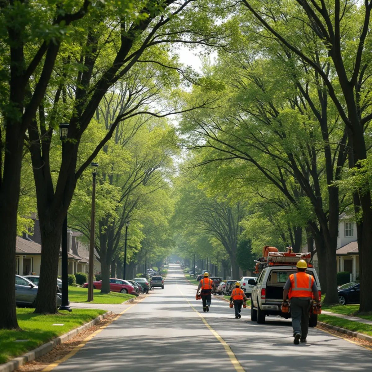 Residential tree canopy and tree care in Blue Springs Missouri