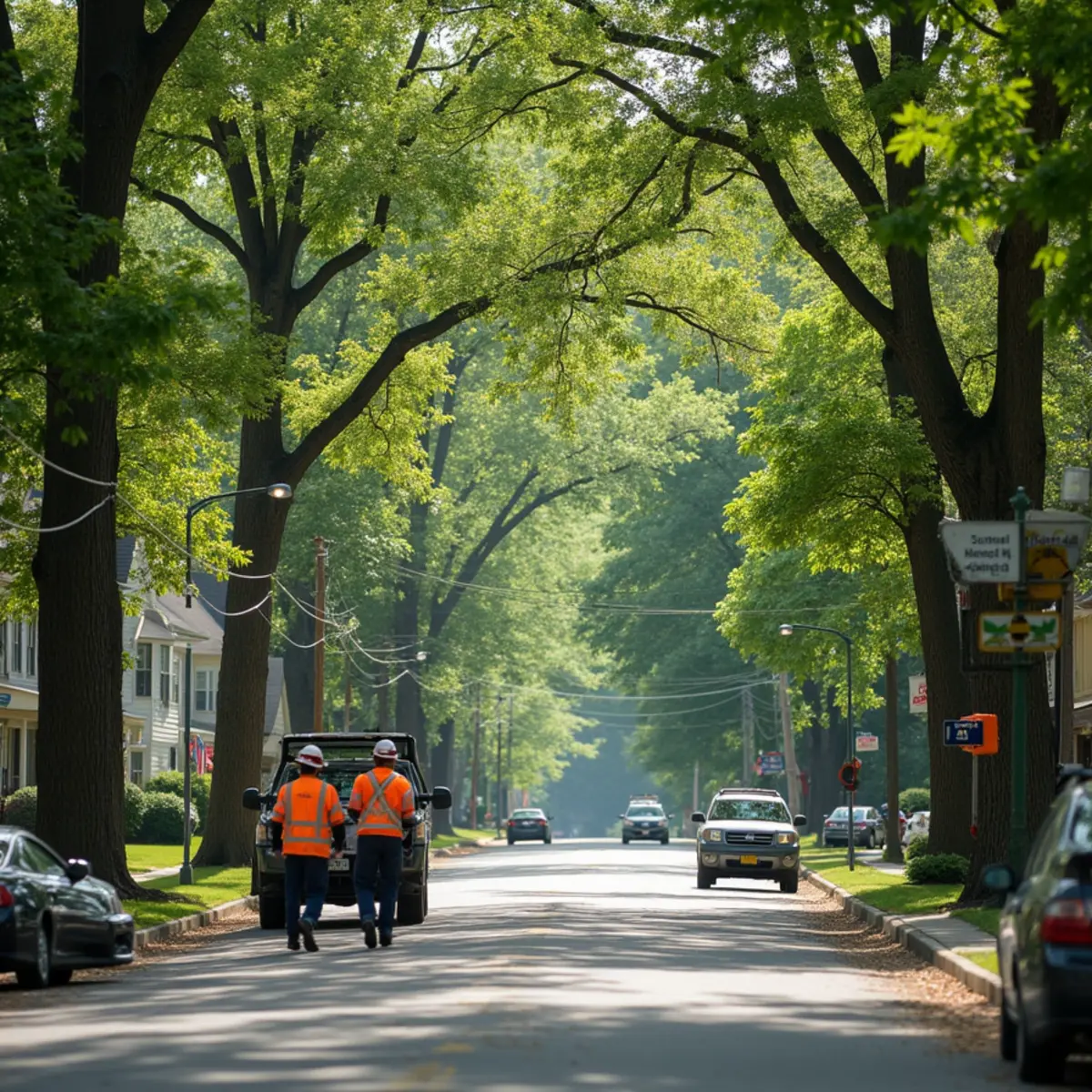Residential tree canopy and tree care in Excelsior Springs Missouri