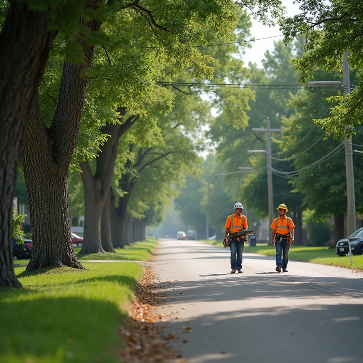 Residential tree canopy and tree care in Grandview Missouri
