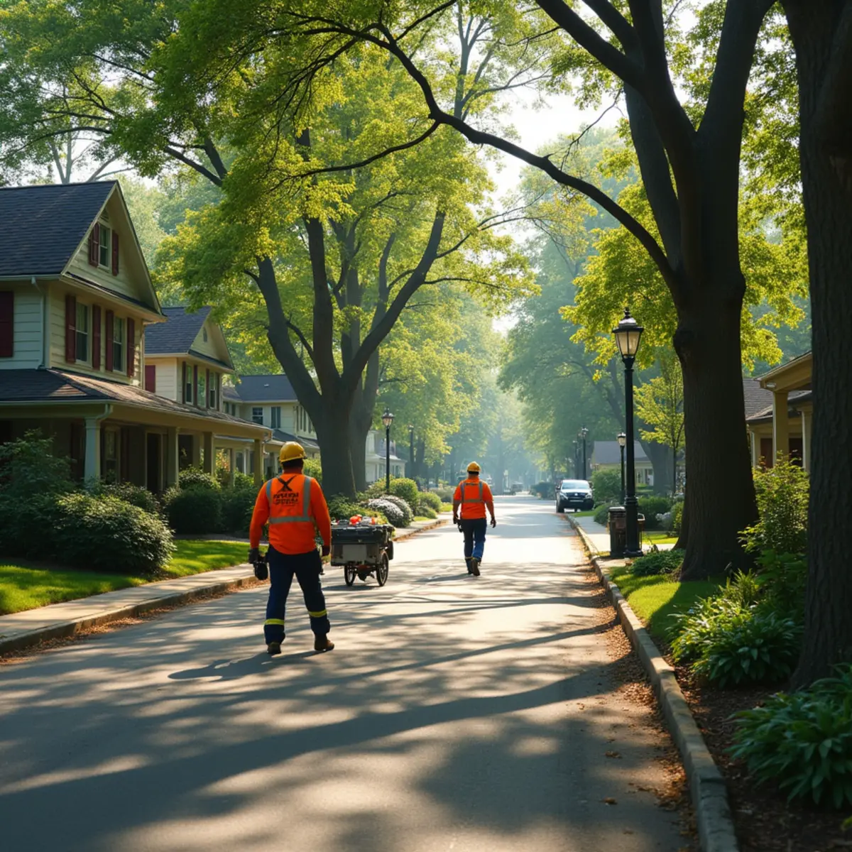 Residential tree canopy and tree care in Lake Waukomis Missouri
