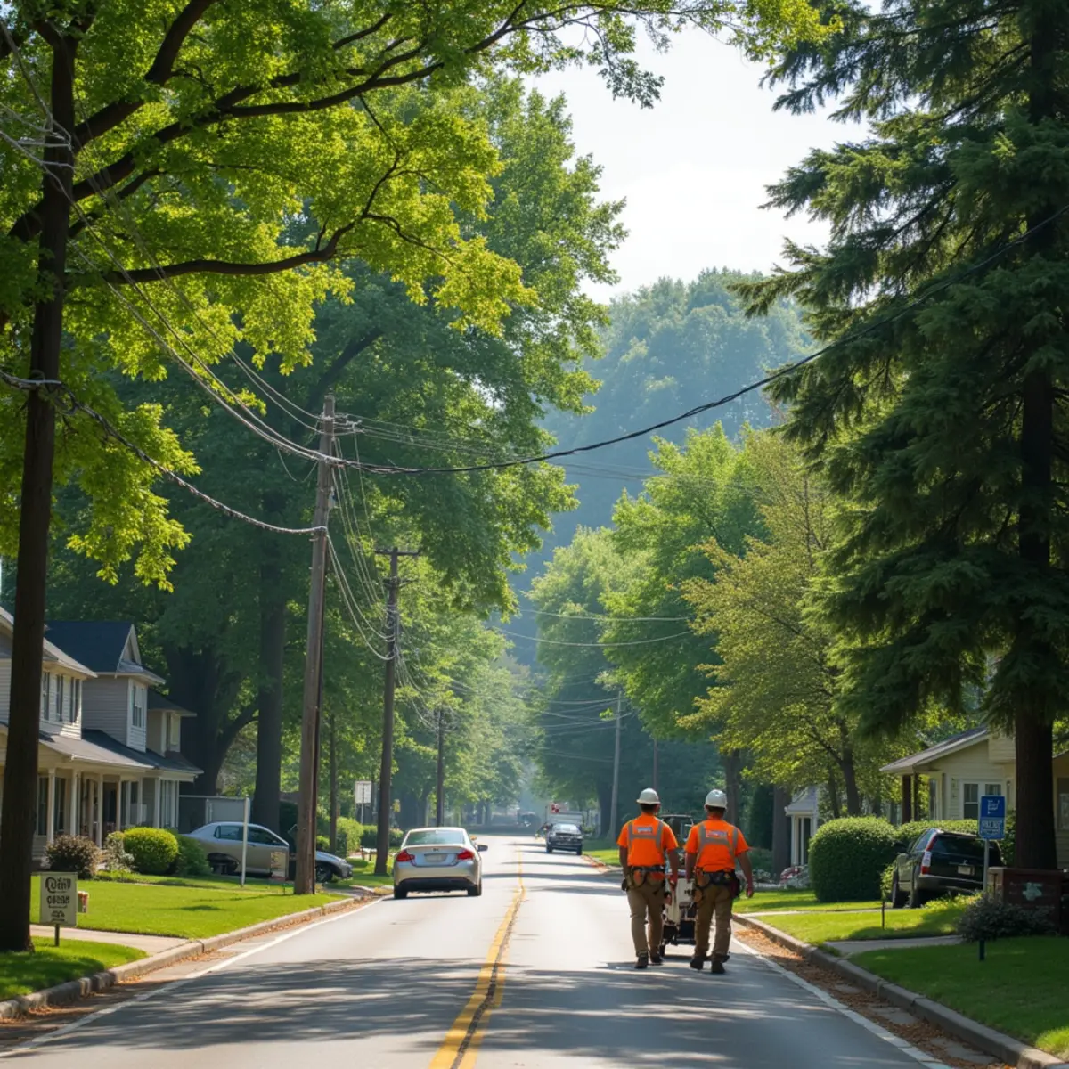 Residential tree canopy and tree care in Parkville Missouri