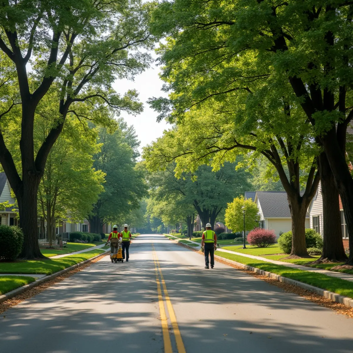 Residential tree canopy and tree care in Peculiar Missouri