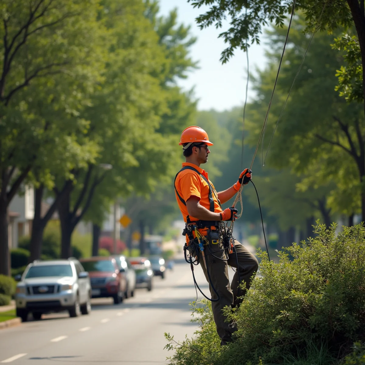 Residential tree canopy and tree care in Riverside Missouri