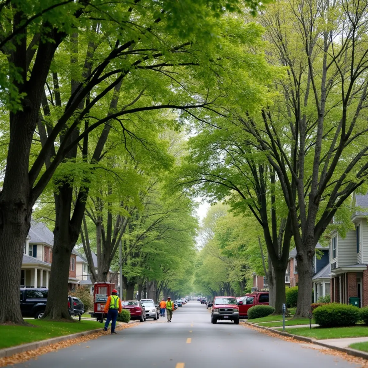 Residential tree canopy and tree care in St. Peters Missouri
