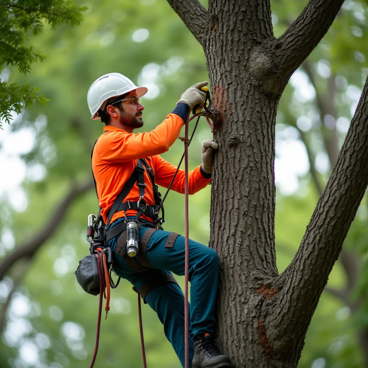 Certified arborist performing tree trimming & pruning in Kansas City MO